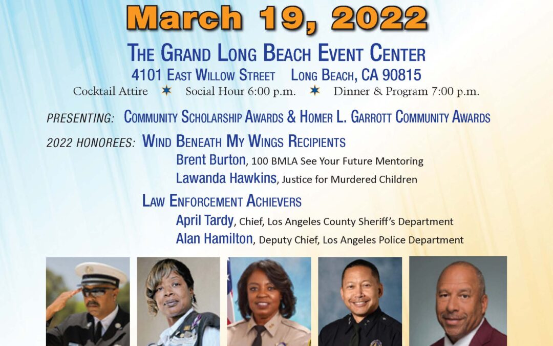 SCC Noble Achievers Dinner March 19, 2022, at the Long Beach Grand Event Center
